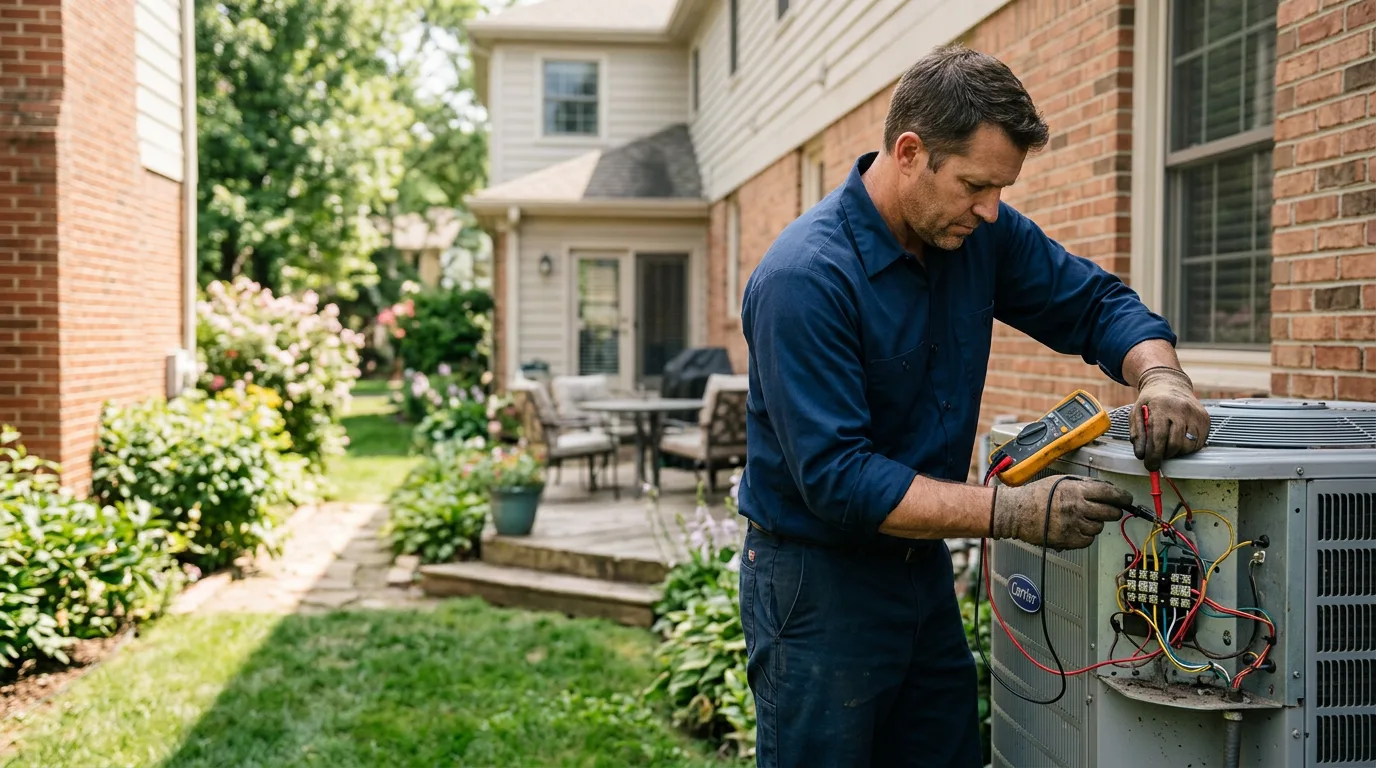 HVAC technician working near Saddle Brook, NJ
